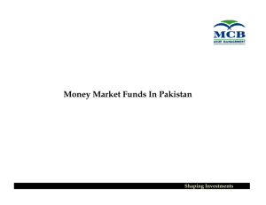 Money Market Funds In Pakistan