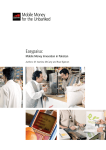 Easypaisa: Mobile Money Innovation in Pakistan