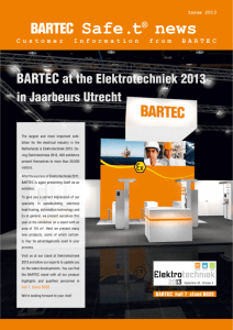 Safe.t® news - BARTEC NEDERLAND bv