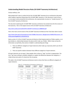 Understanding Model Structure Rules (US GAAP Taxonomy