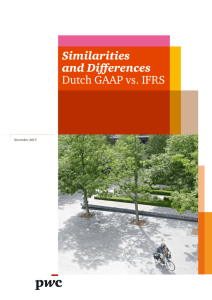 Similarities and Differences Dutch GAAP vs. IFRS