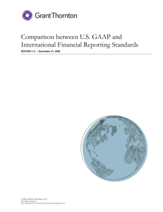 Comparison between US GAAP and International