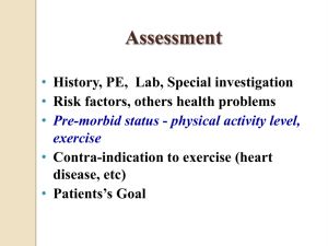 Phase II Cardiac Rehabilitation Practical Point & Case Study