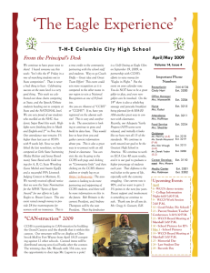The Eagle Experience - Whitley County Consolidated Schools
