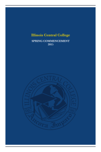 Commencement Program - Illinois Central College