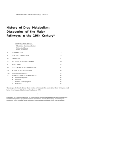 History of Drug Metabolism: Discoveries of the Major