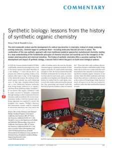 lessons from the history of synthetic organic chemistry