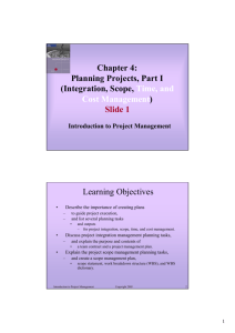 Introduction to Project Management - Cal State LA