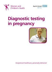 Diagnostic testing in pregnancy