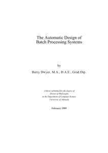 The Automatic Design of Batch Processing Systems