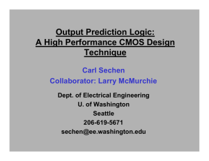 Output Prediction Logic: A High Performance CMOS Design