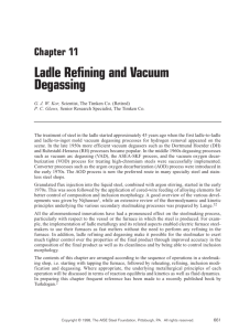 Chapter 11 - Ladle Refining and Vacuum Degassing