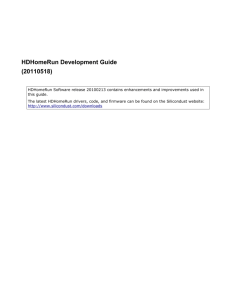 HDHomeRun Development Guide (20110518)