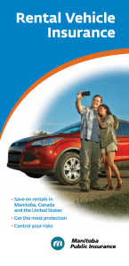 Rental Vehicle Insurance - Manitoba Public Insurance