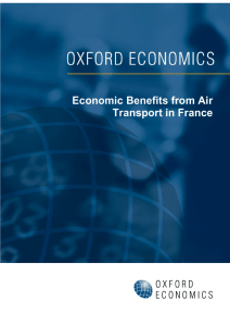 Economic Benefits from Air Transport in France