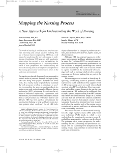 Mapping the Nursing Process - Interruptions in Human