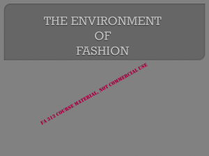 THE NATURE OF FASHION