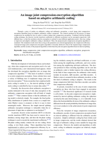 An image joint compression-encryption algorithm