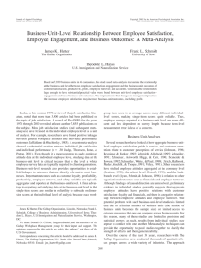 Business-Unit-Level Relationship Between