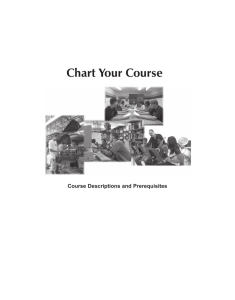 Course Descriptions and Prerequisites