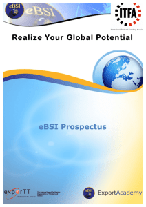 Realize Your Global Potential eBSI Prospectus