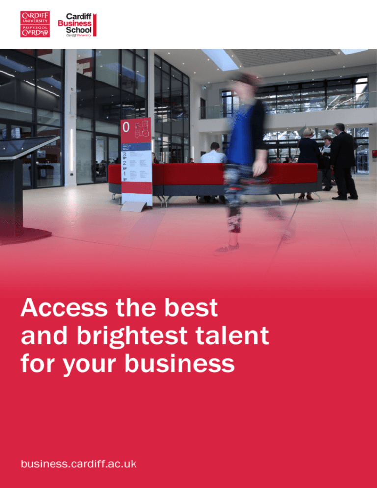Cardiff Business School Placements Brochure