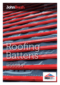 BSI Graded Roofing Battens