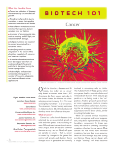 Cancer - HudsonAlpha Institute for Biotechnology