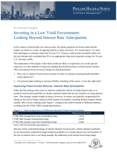 Investing in a Low Yield Environment: Looking Beyond Interest Rate