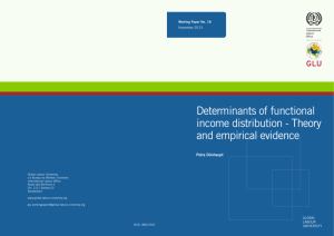 Determinants of functional income distribution