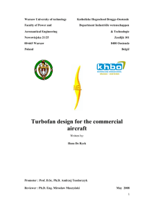 Turbofan design for the commercial aircraft