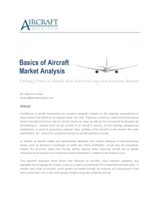 Basics of Aircraft Market Analysis