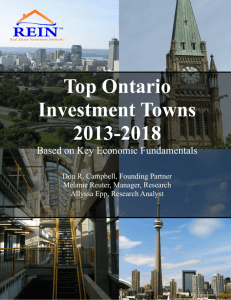 Top Ontario Investment Towns