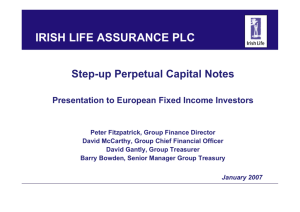 irish life assurance plc - permanent tsb Group Holdings plc