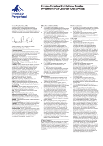 Invesco Perpetual Institutional Trustee Investment Plan Contract