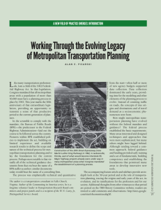 Working Through the Evolving Legacy of Metropolitan