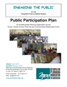MPO Public Participation Plan, Amended 2014