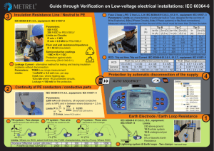 Guide for testing and verification of low voltage installations