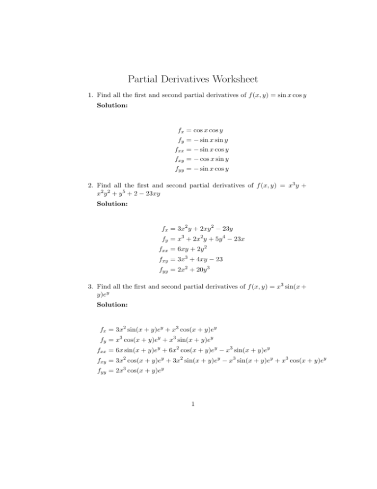 partial-derivatives-worksheet