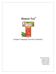 Honest Tea - matt chylak