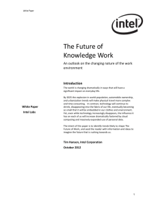 Intel Labs White Paper: The Future of Knowledge Work