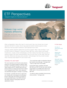 Courier quoted in Vanguard ETF Perspectives Spring 2014 Magazine