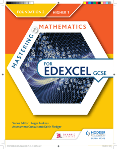 Mastering Mathematics for Edexcel GCSE
