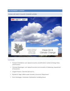 environment canada clean air and climate change model authors