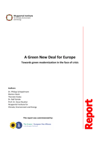 Green New Deal, Preliminary Draft, Do not quote