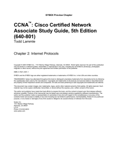 CCNA : Cisco Certified Network Associate Study Guide, 5th Edition