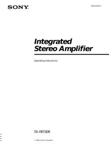 Integrated Stereo Amplifier