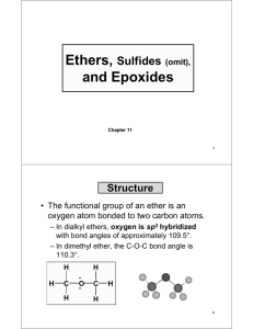 Ethers & epoxides