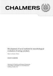 Development of novel methods for microbiological evaluation of