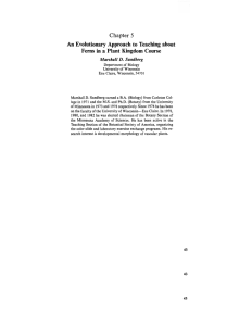 Chapter 5 An Evolutionary Approach to Teaching about Ferns in a